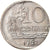 Moneda, Brasil, 10 Centavos, 1967, error off center strike, MBC, Cobre -