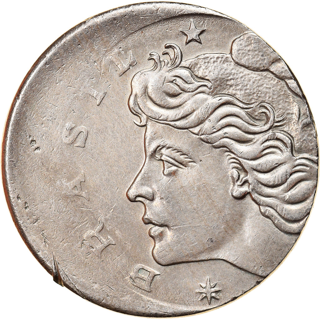 Coin, Brazil, 10 Centavos, 1967, error off center strike, EF(40-45)