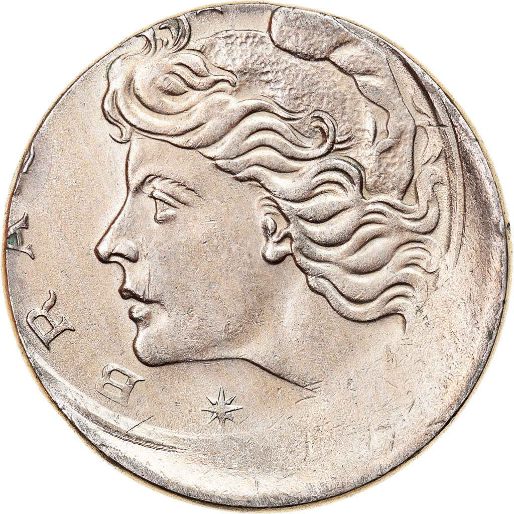 Moeda, Brasil, 10 Centavos, 1967, error off center strike, EF(40-45)