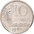 Moneda, Brasil, 10 Centavos, 1967, error partial brockage, MBC, Cobre - níquel