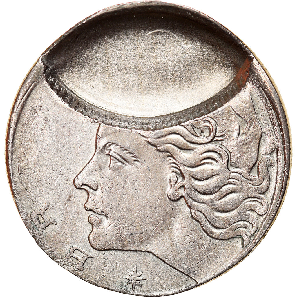 Moneda, Brasil, 10 Centavos, 1967, error partial brockage, MBC, Cobre - níquel