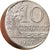 Coin, Brazil, 10 Centavos, 1967, cupped off center strike error, EF(40-45)