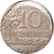 Moneda, Brasil, 10 Centavos, 1967, cupped off center strike error, MBC, Cobre -