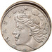 Moeda, Brasil, 10 Centavos, 1967, cupped off center strike error, EF(40-45)