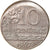 Coin, Brazil, 10 Centavos, 1967, cupped off center strike error, EF(40-45)