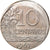 Moneda, Brasil, 10 Centavos, 1967, cupped off center strike error, MBC, Cobre -