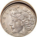 Moneta, Brasile, 10 Centavos, 1967, cupped off center strike error, BB+