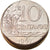 Moneda, Brasil, 10 Centavos, 1967, cupped off center strike error, MBC+, Cobre -