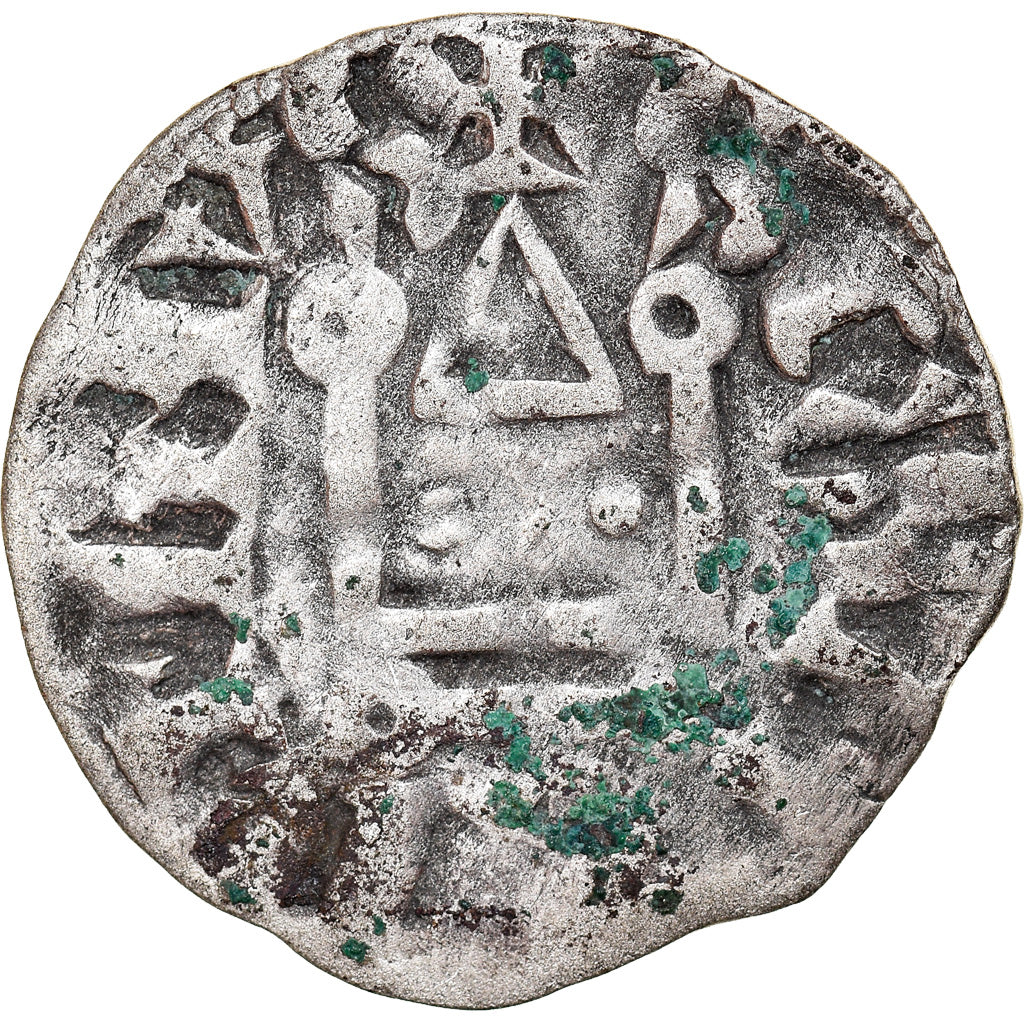 Moeda, França, Touraine, Denier, 1150-1200, Saint-Martin de Tours, EF(40-45)