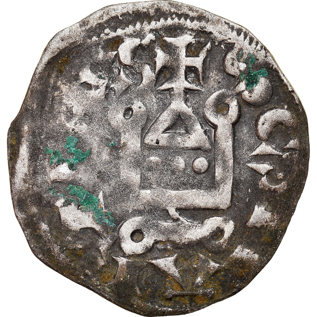 Moeda, França, Touraine, Denier, 1150-1200, Saint-Martin de Tours, EF(40-45)