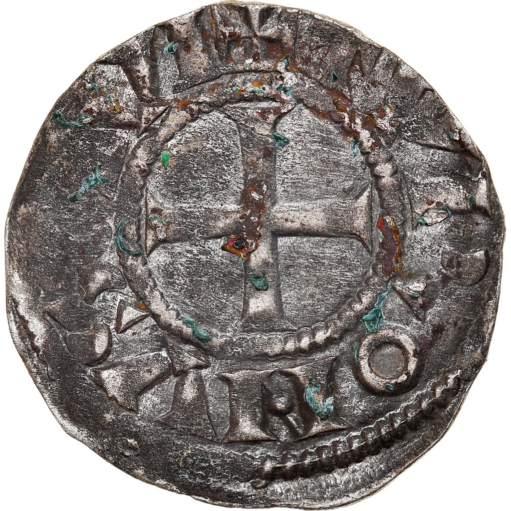 Moeda, França, Touraine, Denier, 1150-1200, Saint-Martin de Tours, EF(40-45)