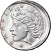 Munten, Brazilië, 10 Centavos, 1975, error off center strike, PR, Stainless