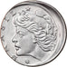 Munten, Brazilië, 10 Centavos, 1975, error off center strike, PR, Stainless
