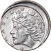 Coin, Brazil, 10 Centavos, 1975, error off center strike, AU(55-58), Stainless