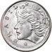 Moneda, Brasil, 10 Centavos, 1975, error off center strike, EBC, Acero