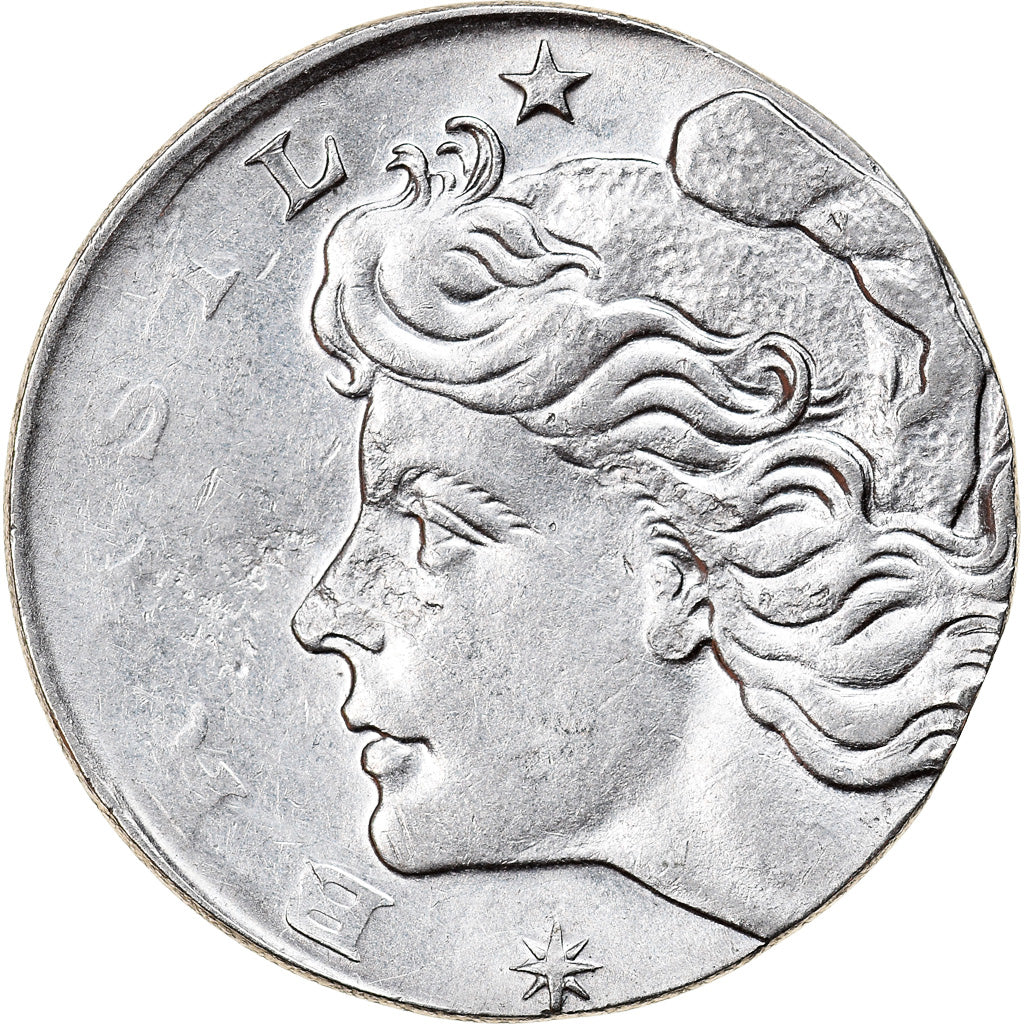 Moneta, Brazylia, 10 Centavos, 1975, planchet error, EF(40-45), Stal nierdzewna