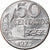 Moneda, Brasil, 50 Centavos, 1975, planchet error, EBC, Acero inoxidable