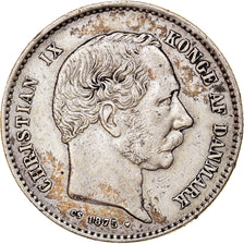 Moneta, Danimarca, Christian IX, Krone, 1875, Copenhagen, BB, Argento, KM:797.1