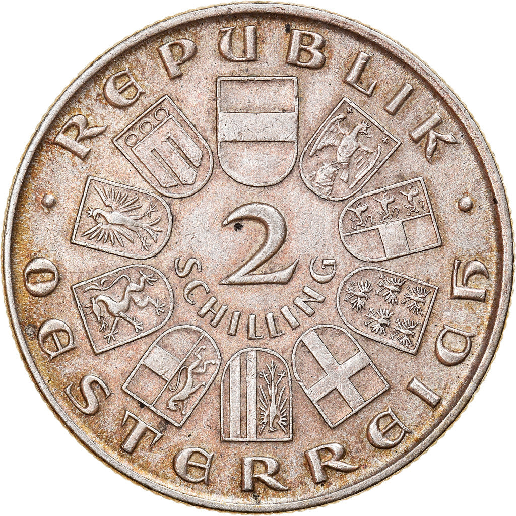 Moneta, Austria, 2 Schilling, 1929, EF(40-45), Srebro, KM:2844