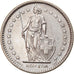 Moeda, Suíça, 2 Francs, 1977, Bern, AU(55-58), Cobre-níquel, KM:21a.1