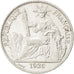 FRENCH INDO-CHINA, 50 Cents, 1936, Paris, KM #4a.2, AU(55-58), Silver, Lecompte.