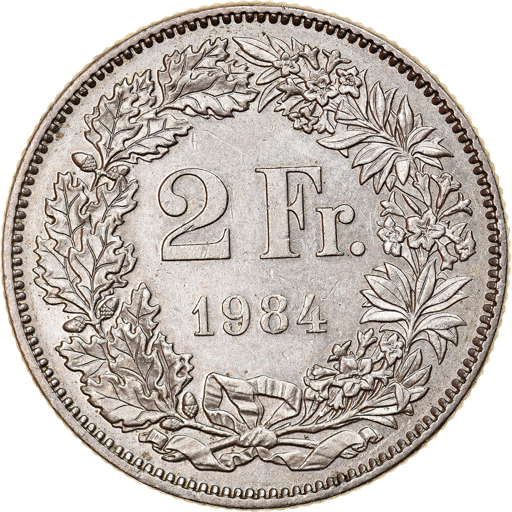 Monnaie, Suisse, 2 Francs, 1984, Bern, TTB+, Copper-nickel, KM:21a.3