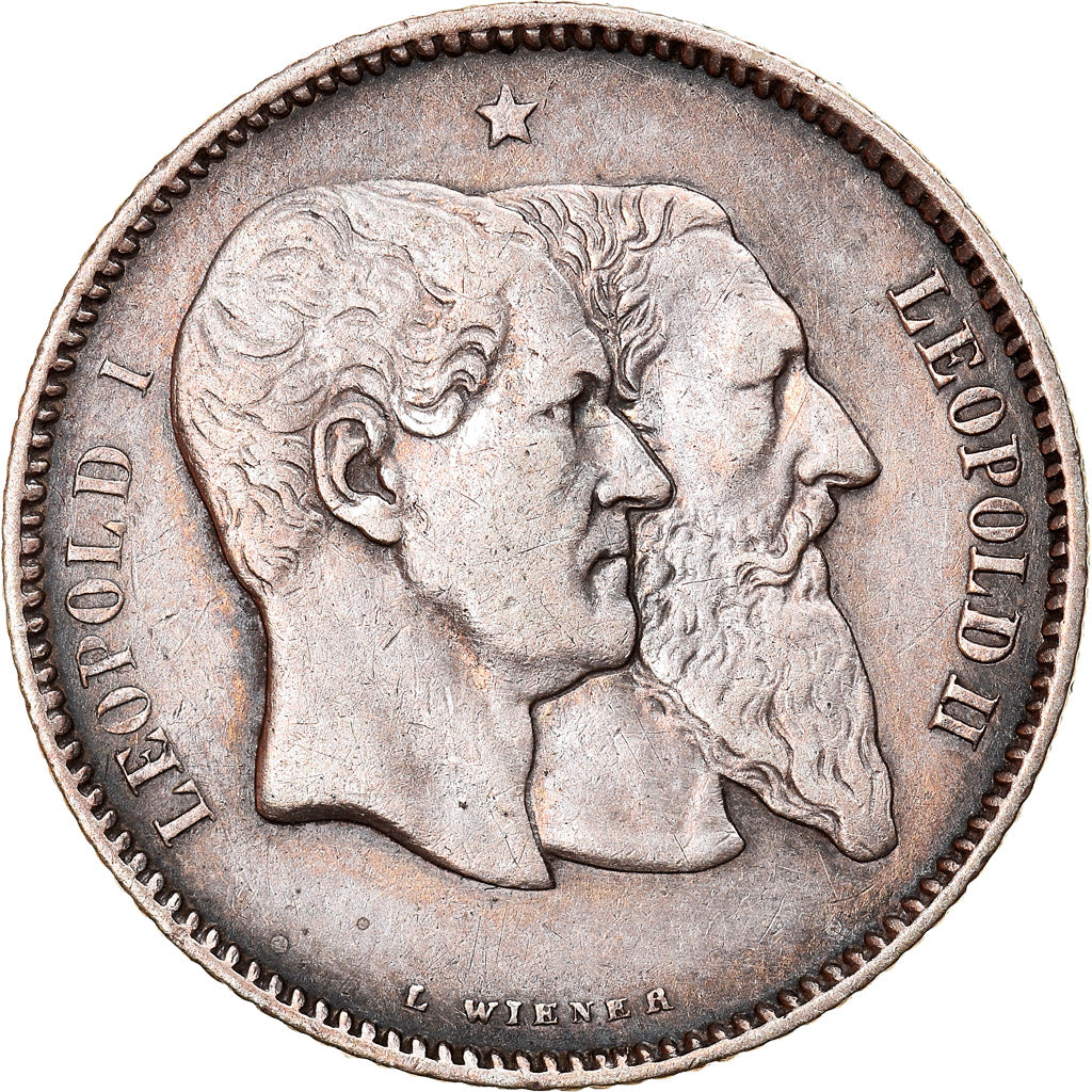 Monnaie, Belgique, Leopold II, Franc, 1880, TTB+, Argent, KM:38