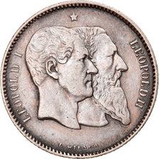 Monnaie, Belgique, Leopold II, Franc, 1880, TTB+, Argent, KM:38
