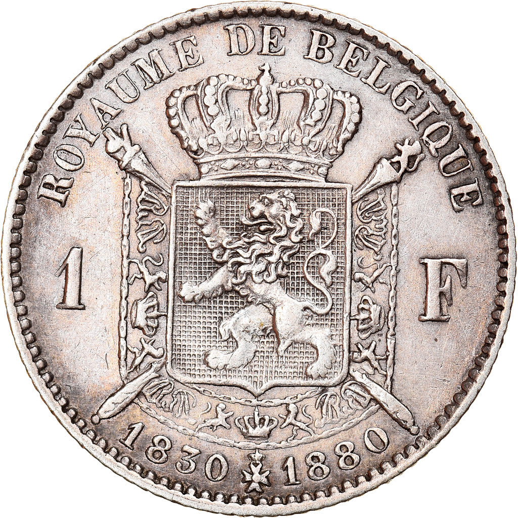 Monnaie, Belgique, Leopold II, Franc, 1880, TTB+, Argent, KM:38