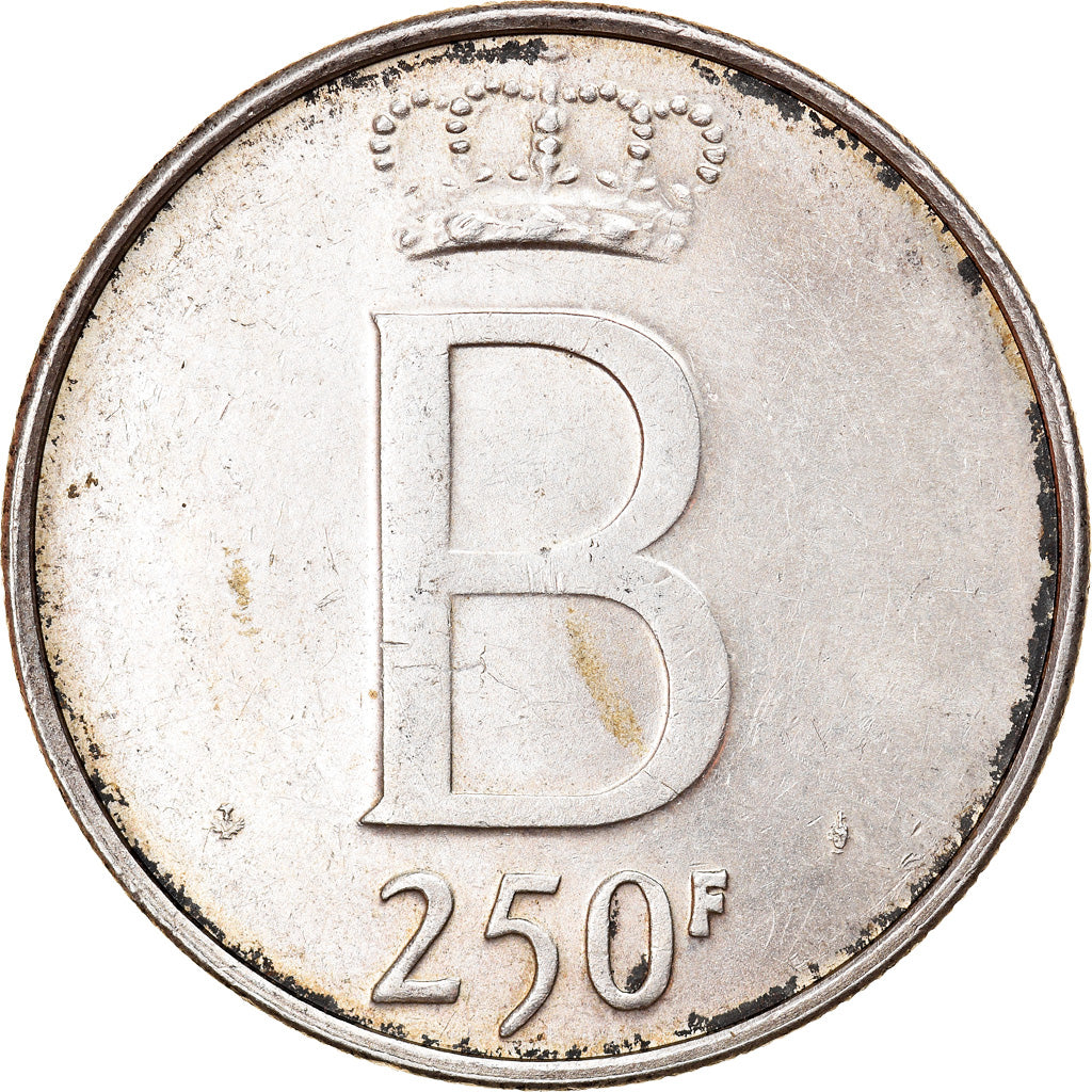 Munten, België, 250 Francs, 250 Frank, 1976, Brussels, ZF+, Zilver, KM:158.1