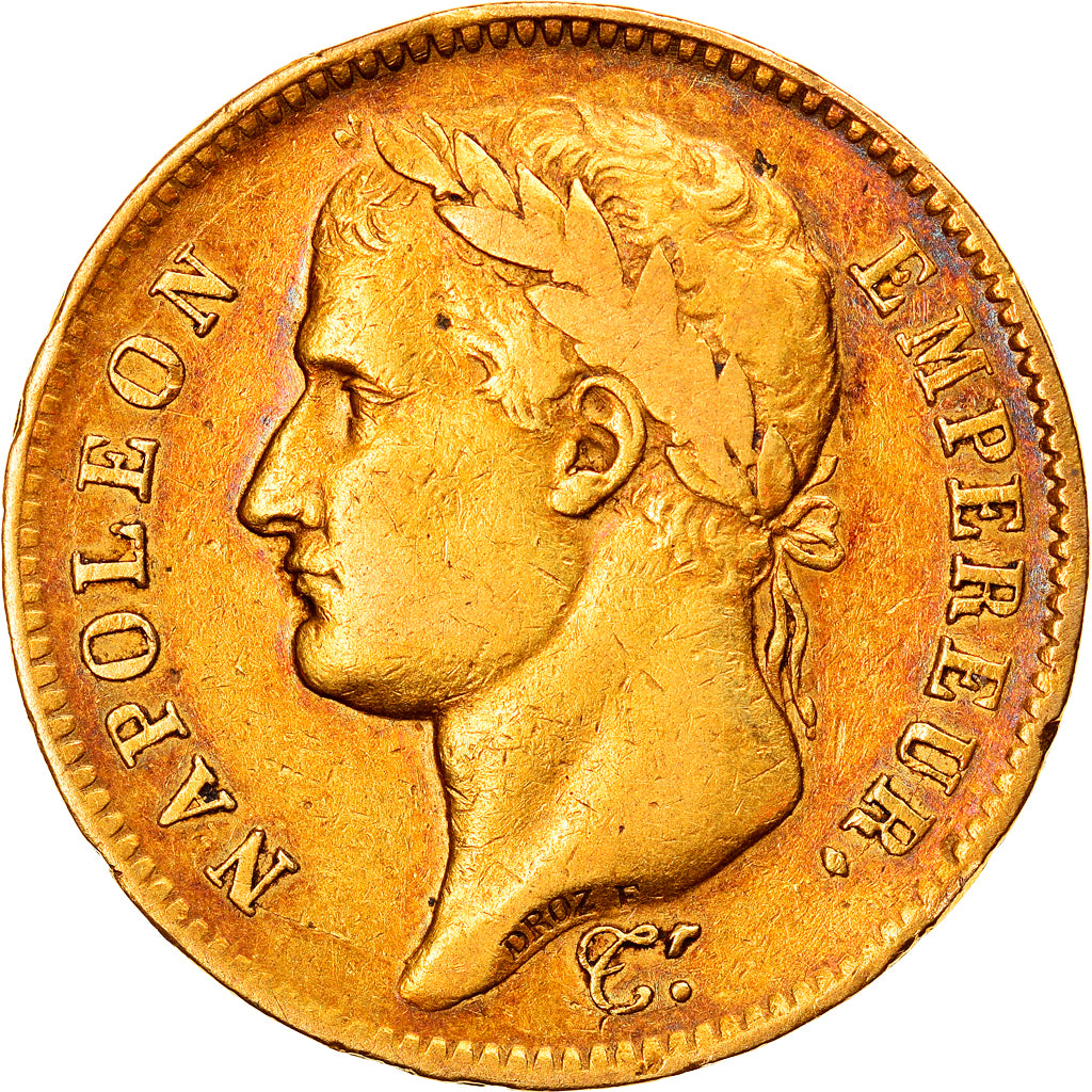 Monnaie, France, Napoléon I, 40 Francs, 1808, Paris, TTB, Or, Gadoury:1083