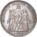 Munten, Frankrijk, Hercule, 5 Francs, 1876, Paris, ZF, Zilver, KM:820.1