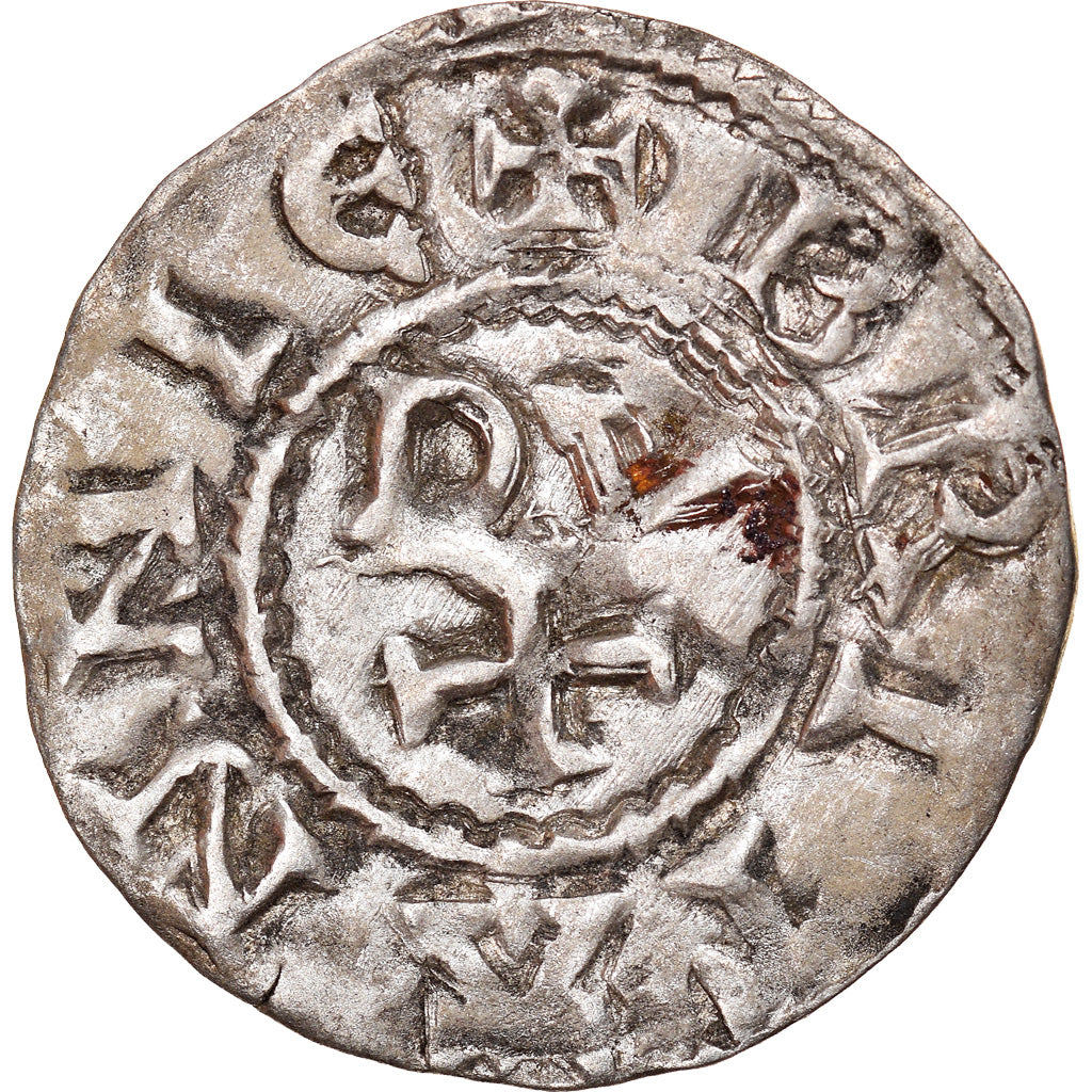 Moneta, Francja, Conan IV, Denier, XIIth century, Rennes, Rzadkie, AU(50-53)