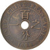FRENCH INDO-CHINA, Cent, 1898, Paris, KM #8, VF(30-35), Bronze, 27.5, Lecompte..
