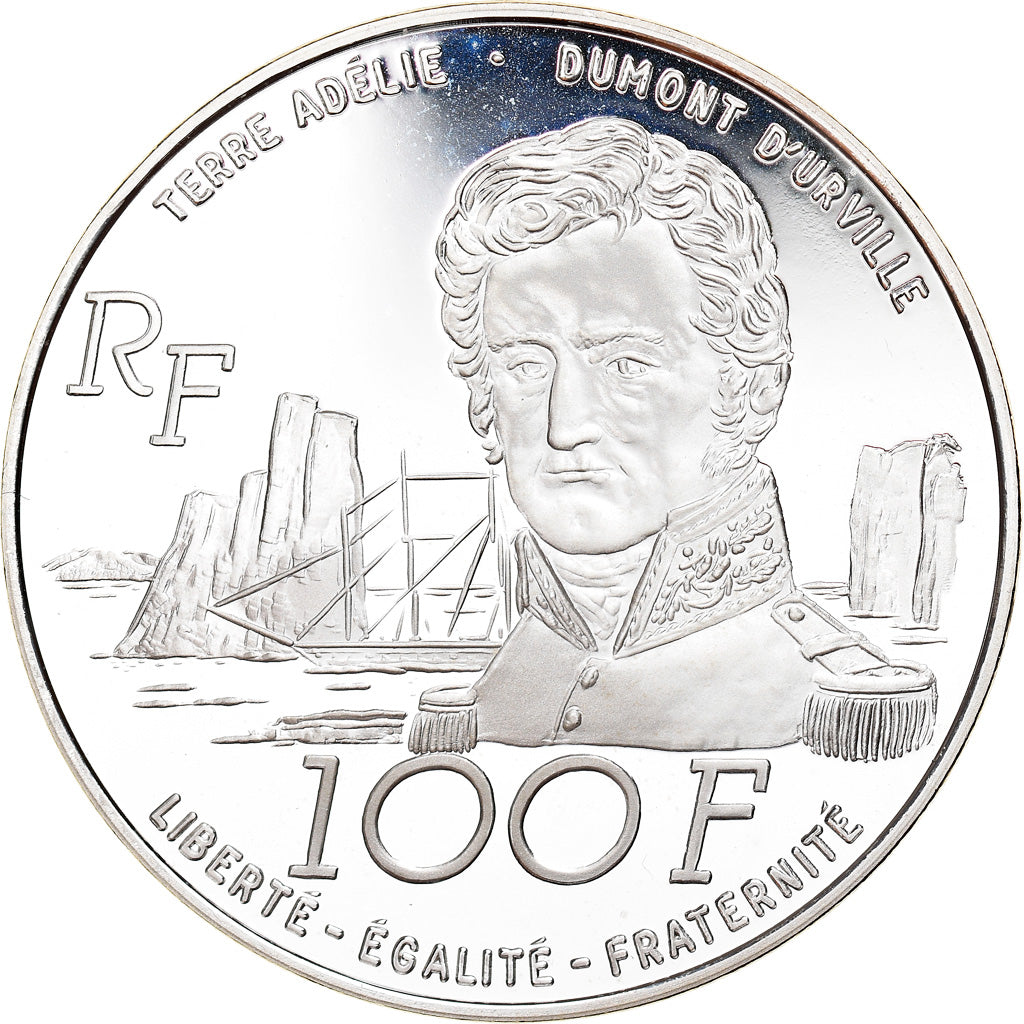Coin, France, Terres Australes, 100 Francs, 1992, Paris, Proof, MS(65-70)