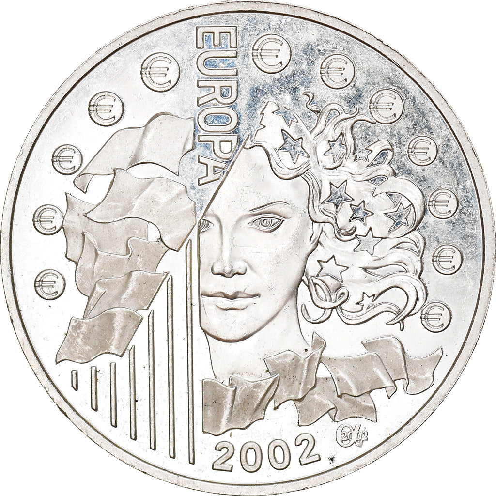 France, 1-1/2 Euro, Europa, 2002, Paris, Proof, SPL, Argent, KM:1301