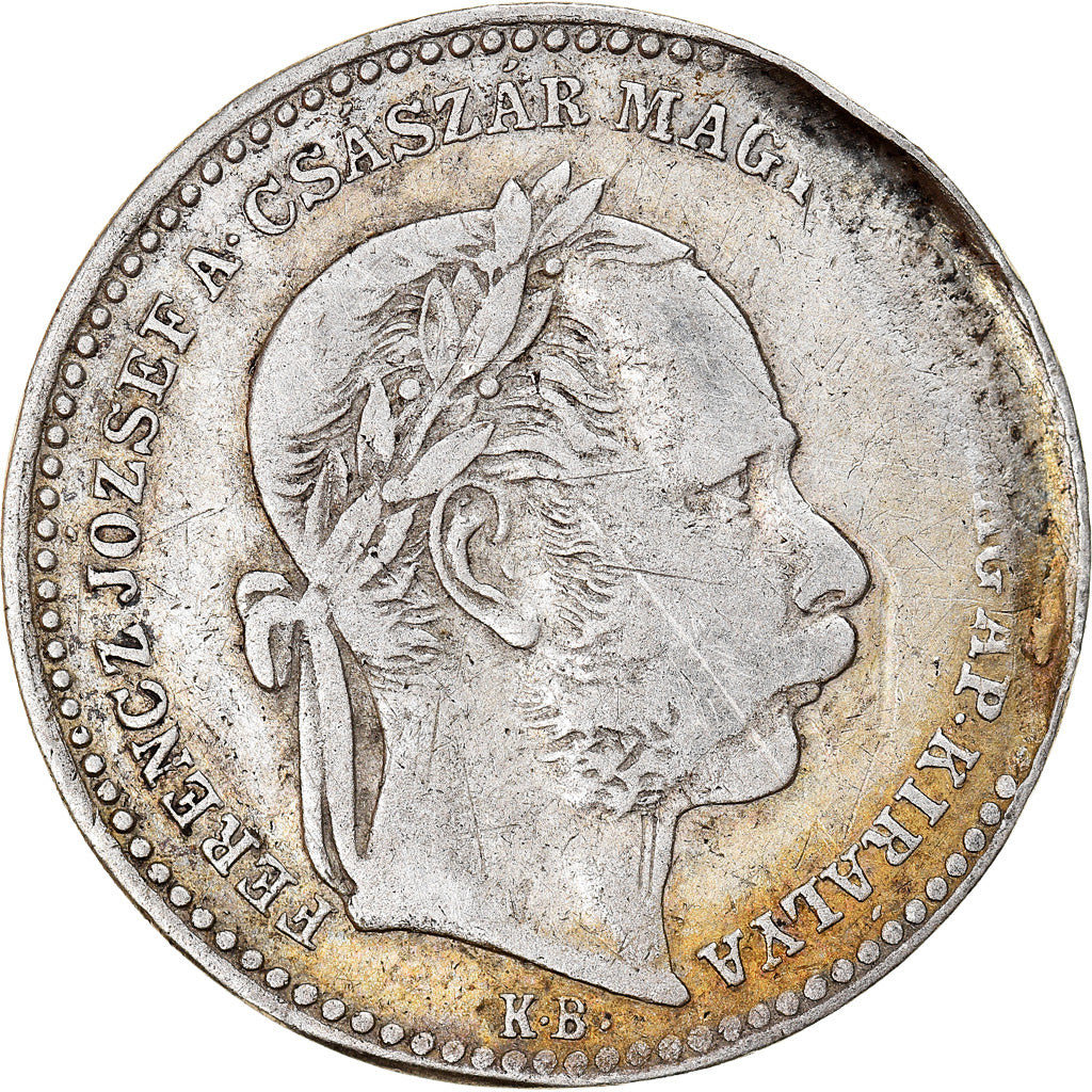 Moneta, Ungheria, Franz Joseph I, 20 Krajczar, 1869, Kremnitz, MB, Argento