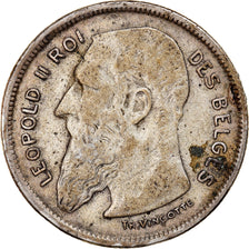 Coin, Belgium, 2 Francs, 2 Frank, 1909, VF(30-35), Silver, KM:58.1