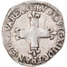 Moneda, Francia, Louis XIII, 1/8 Écu à la croix, 1/8 Ecu, 1613, Rennes, BC+
