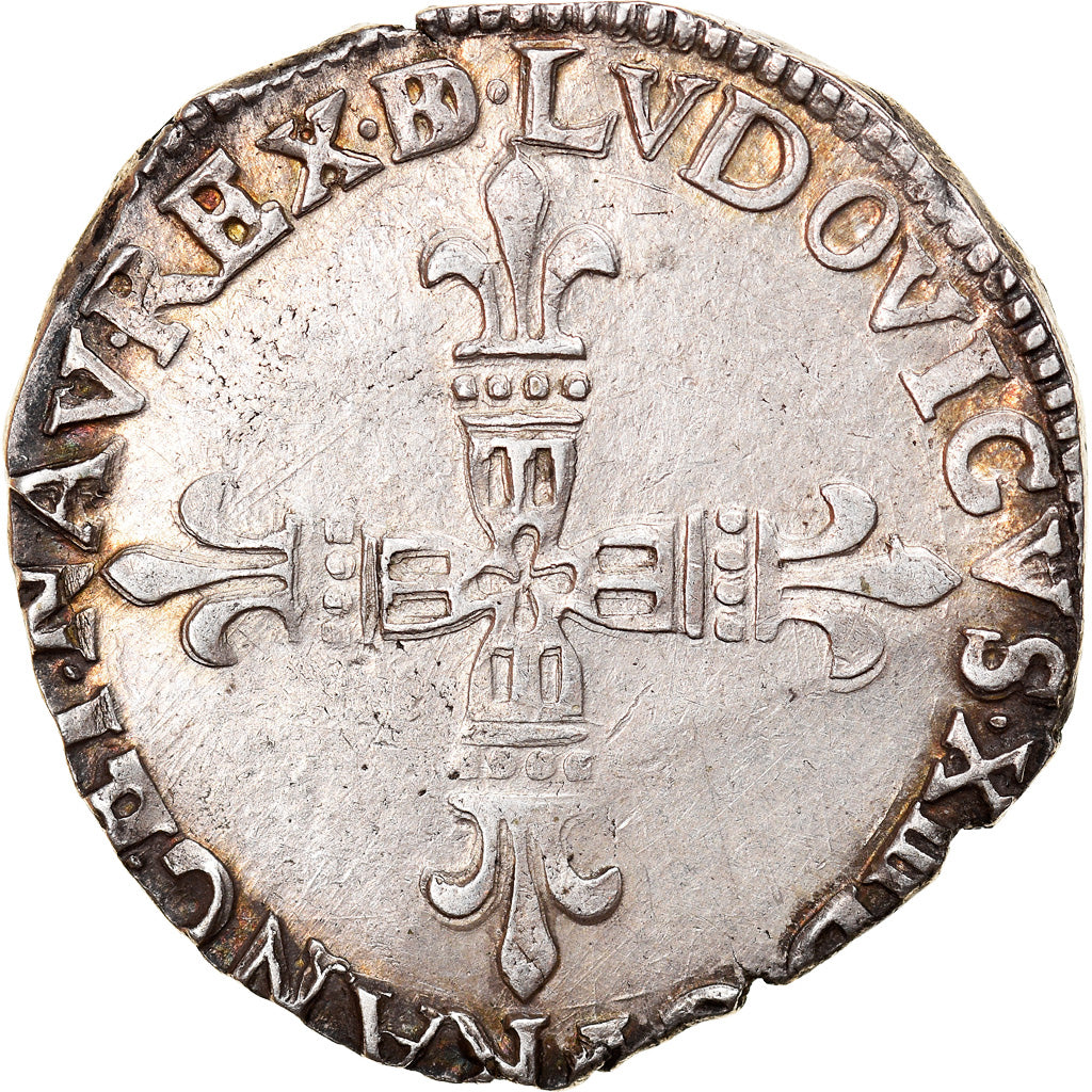 Coin, France, Louis XIII, 1/4 Écu de Béarn, 1/4 Ecu, 1611, Morlaas, EF(40-45)