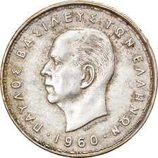 Moneta, Grecia, Paul I, 20 Drachmai, 1960, BB, Argento, KM:85