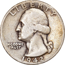 Monnaie, États-Unis, Washington Quarter, Quarter, 1942, U.S. Mint