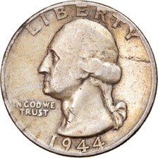Coin, United States, Washington Quarter, Quarter, 1944, U.S. Mint, Philadelphia