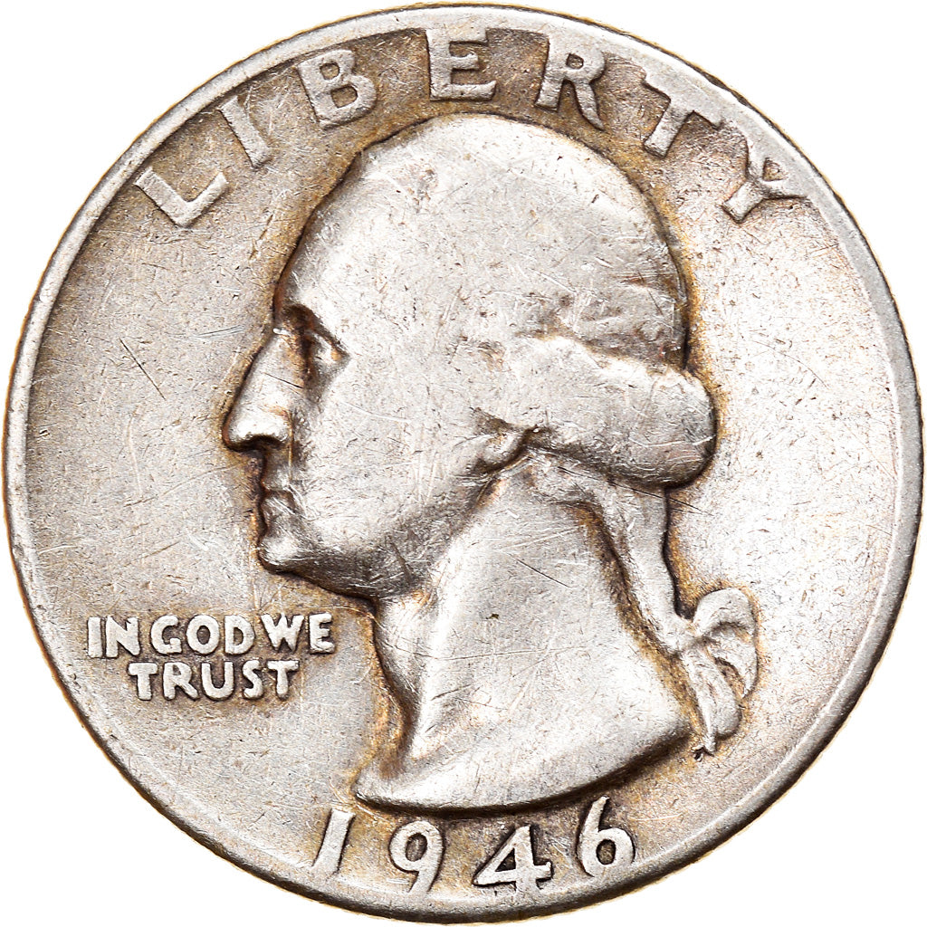 Münze, Vereinigte Staaten, Washington Quarter, Quarter, 1946, U.S. Mint