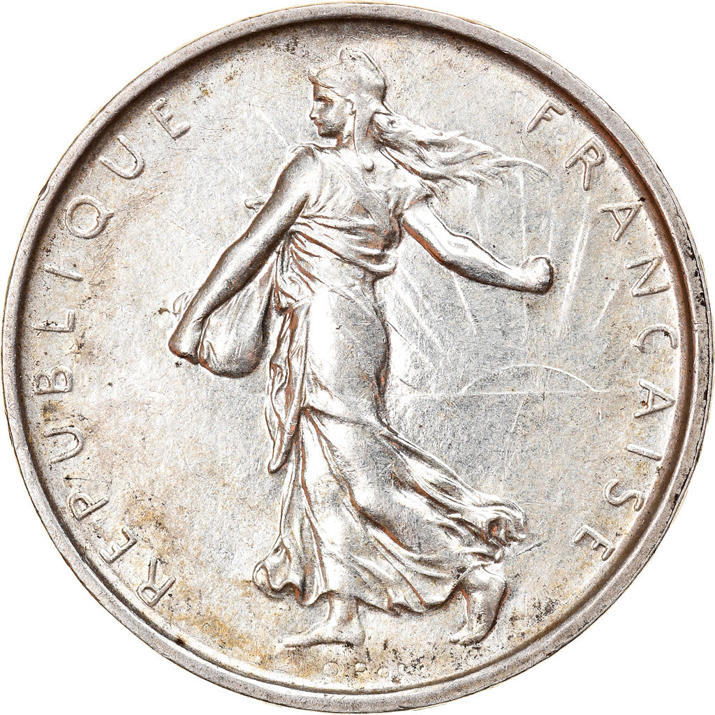 Münze, Frankreich, Semeuse, 5 Francs, 1969, VZ, Silber, KM:926, Gadoury:770