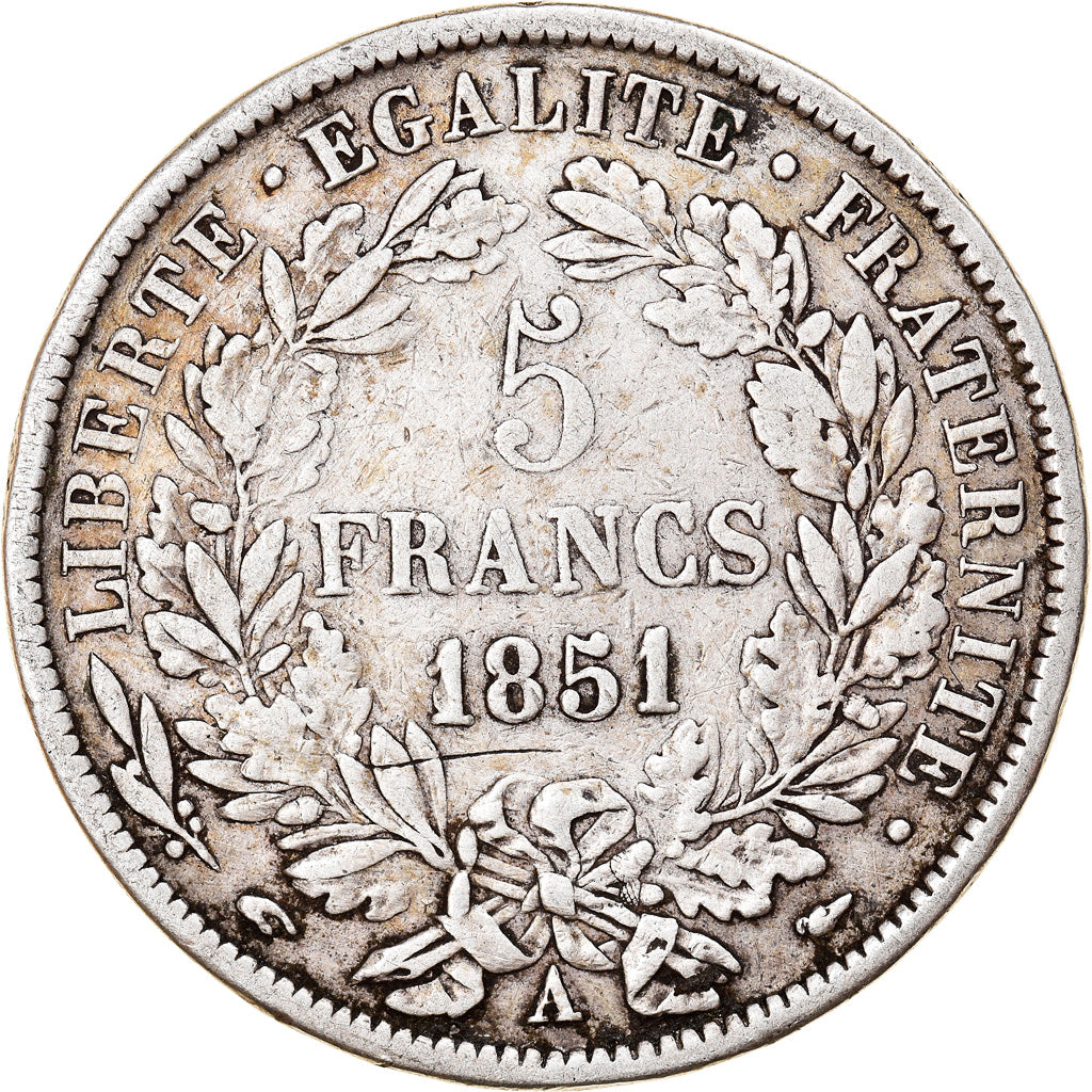 Monnaie, France, Cérès, 5 Francs, 1851, Paris, TB+, Argent, Gadoury:719