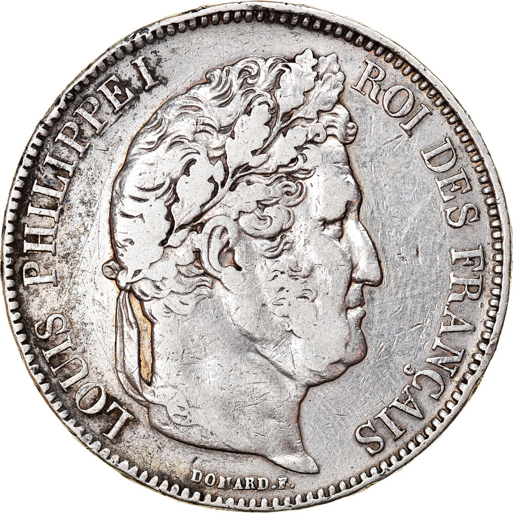 Monnaie, France, Louis-Philippe, 5 Francs, 1832, Rouen, TB+, Argent