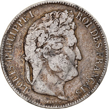 Monnaie, France, Louis-Philippe, 5 Francs, 1834, Lille, TB, Argent, Gadoury:678