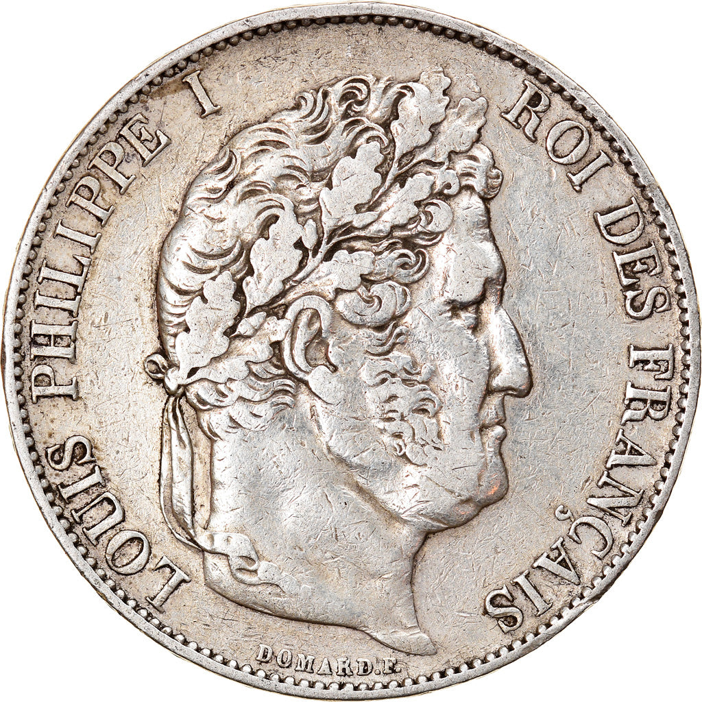 Coin, France, Louis-Philippe, 5 Francs, 1845, Lille, VF(30-35), Silver