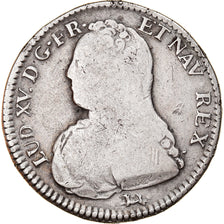 Moneda, Francia, Louis XV, 1/2 Écu aux branches d'olivier, 1/2 ECU, 44 Sols